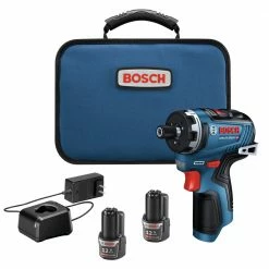 Bosch GSR12V-300HXB22 12V Max Brushless Lithium-Ion Two-Speed Hex 1/4 In. Cordless Screwdriver Kit (2 Ah)