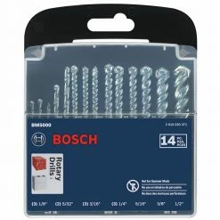 Bosch BM5000 14-Piece Fast Spiral Rotary Masonry Bit Set 9 Bosch BM5000 14-Piece Fast Spiral Rotary Masonry Bit Set -Bosch Sales Shop bshnbm5000 b