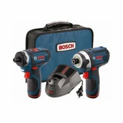 Bosch CLPK27-120 12V Max Compact Lithium-Ion Cordless 2-Speed Pocket Driver And Impact Driver 2-Tool Combo Kit (2 Ah)