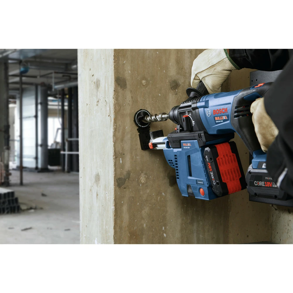 Bosch GBH18V-26DK24 Bulldog 18V EC Brushless Lithium-Ion 1 In. Cordless SDS-plus Rotary Hammer Kit With 2 Batteries (8 Ah) 8 Bosch GBH18V-26DK24 Bulldog 18V EC Brushless Lithium-Ion 1 In. Cordless SDS-plus Rotary Hammer Kit With 2 Batteries (8 Ah) - Image 8