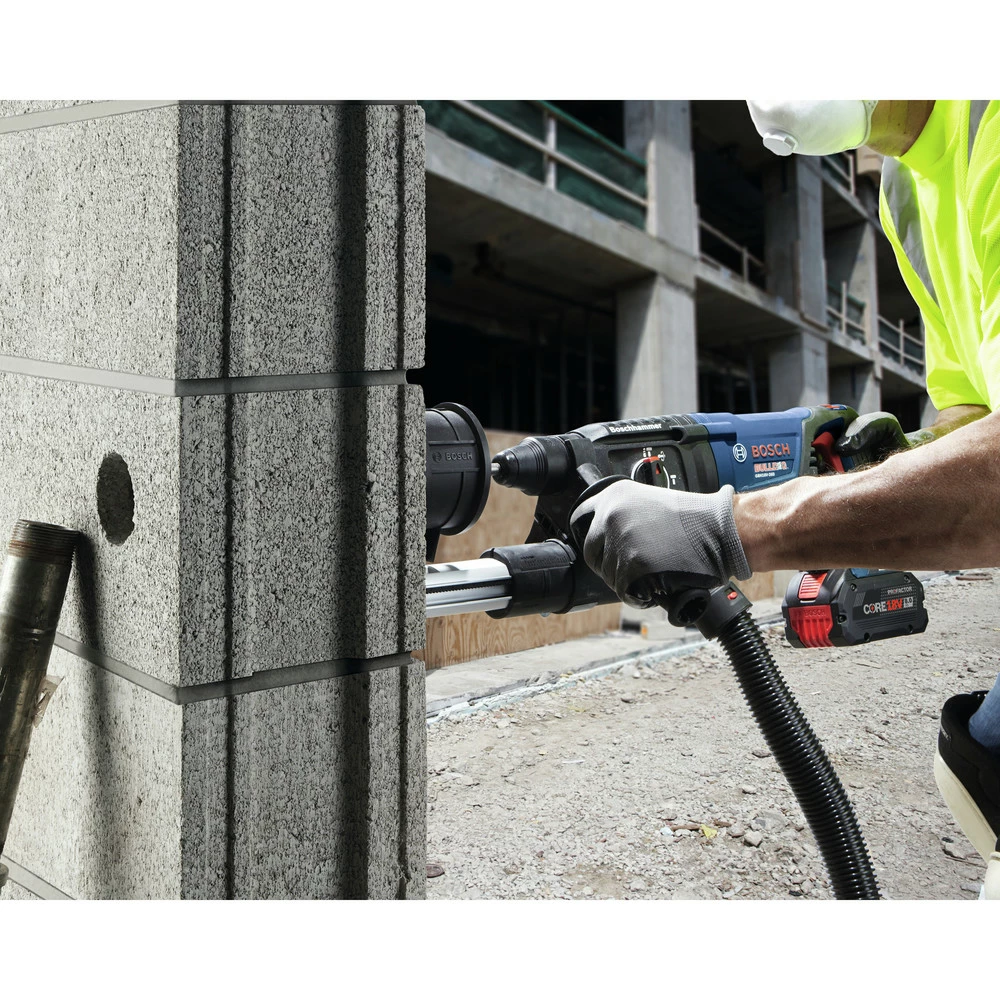 Bosch GBH18V-26DK24 Bulldog 18V EC Brushless Lithium-Ion 1 In. Cordless SDS-plus Rotary Hammer Kit With 2 Batteries (8 Ah) 13 Bosch GBH18V-26DK24 Bulldog 18V EC Brushless Lithium-Ion 1 In. Cordless SDS-plus Rotary Hammer Kit With 2 Batteries (8 Ah) - Image 13