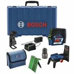 Bosch GCL100-80CG 12V Green-Beam Cross-Line Laser With Plumb Points