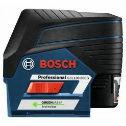 Bosch GCL100-80CG 12V Green-Beam Cross-Line Laser With Plumb Points -Bosch Sales Shop bshngcl100 80cg e