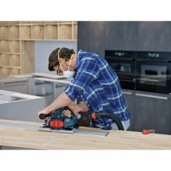 Bosch GKT18V-20GCL14 PROFACTOR 18V Cordless 5-1/2 In. Track Saw Kit With BiTurbo Brushless Technology And Plunge Action Kit With (1) 8 Ah Battery -Bosch Sales Shop bshngkt18v 20gcl14 i
