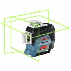 Bosch Sales Shop 10 Bosch GLL3-330CG 360-Degrees Connected Green-Beam Three-Plane Leveling And Alignment-Line Laser
