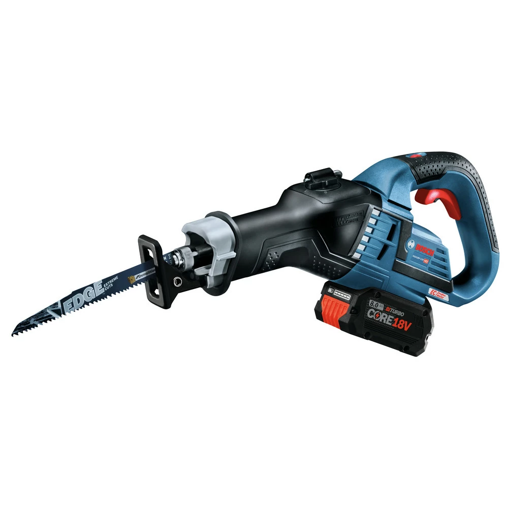 Bosch GSA18V-125K14A 18V EC Brushless Stroke Multi-Grip 1.25 In. Cordless Reciprocating Saw Kit (8 Ah) 2 Bosch GSA18V-125K14A 18V EC Brushless Stroke Multi-Grip 1.25 In. Cordless Reciprocating Saw Kit (8 Ah) - Image 2