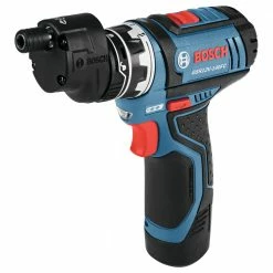 Bosch GSR12V-140FCB22 12V Max Lithium-Ion FlexiClick 5-in-1 1/4 In. Cordless Drill Driver System Kit (2 Ah) -Bosch Sales Shop bshngsr12v140fcb j