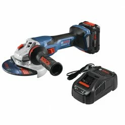 Bosch GWS18V-13CB14 PROFACTOR 18V Cordless 5-6 In. Angle Grinder Kit With BiTurbo Brushless Technology Kit With (1) CORE18V 8.0 Ah PROFACTOR Performance Battery