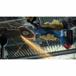 Bosch GWS18V-8B15 18V EC Brushless Lithium-Ion 4-1/2 In. Cordless Connected Angle Grinder Kit With No Lock-On Paddle Switch (4 Ah) -Bosch Sales Shop bshngws18v 8b15 f