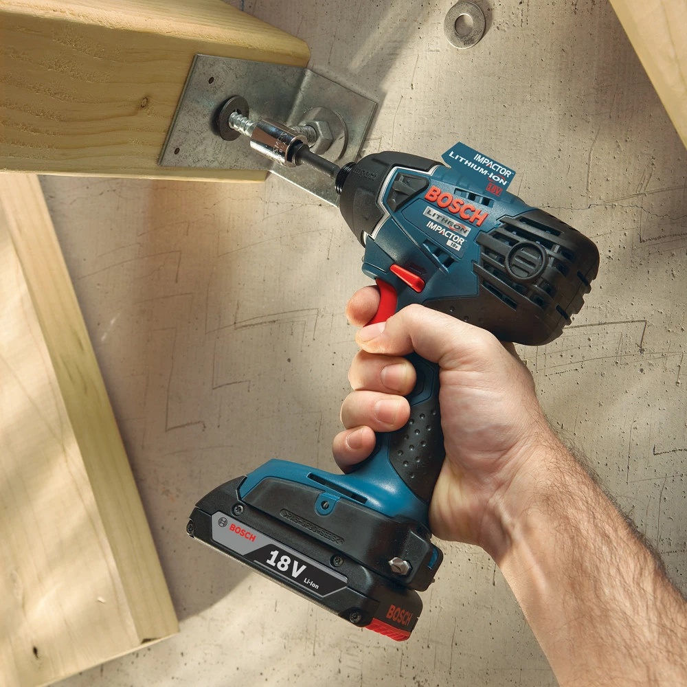 Factory Reconditioned Bosch CLPK222-181-RT 18V 4.0 Ah Cordless Lithium-Ion Brute Tough Hammer Drill And Hex Impact Driver Combo Kit 7 Factory Reconditioned Bosch CLPK222-181-RT 18V 4.0 Ah Cordless Lithium-Ion Brute Tough Hammer Drill And Hex Impact Driver Combo Kit - Image 7