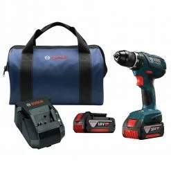 Bosch Sales Shop 19 Factory Reconditioned Bosch DDS181A-01-RT 18V 4.0 Ah Compact Tough Cordless Li-Ion 1/2 In. Drill Driver Kit
