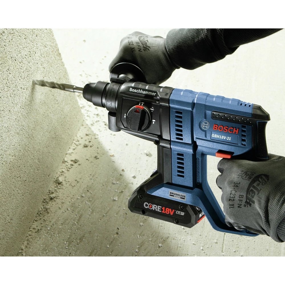 Factory Reconditioned Bosch GBH18V-21N-RT 18V Brushless Lithium-Ion SDS-plus 3/4 In. Cordless Rotary Hammer (Tool Only) 5 Factory Reconditioned Bosch GBH18V-21N-RT 18V Brushless Lithium-Ion SDS-plus 3/4 In. Cordless Rotary Hammer (Tool Only) - Image 5