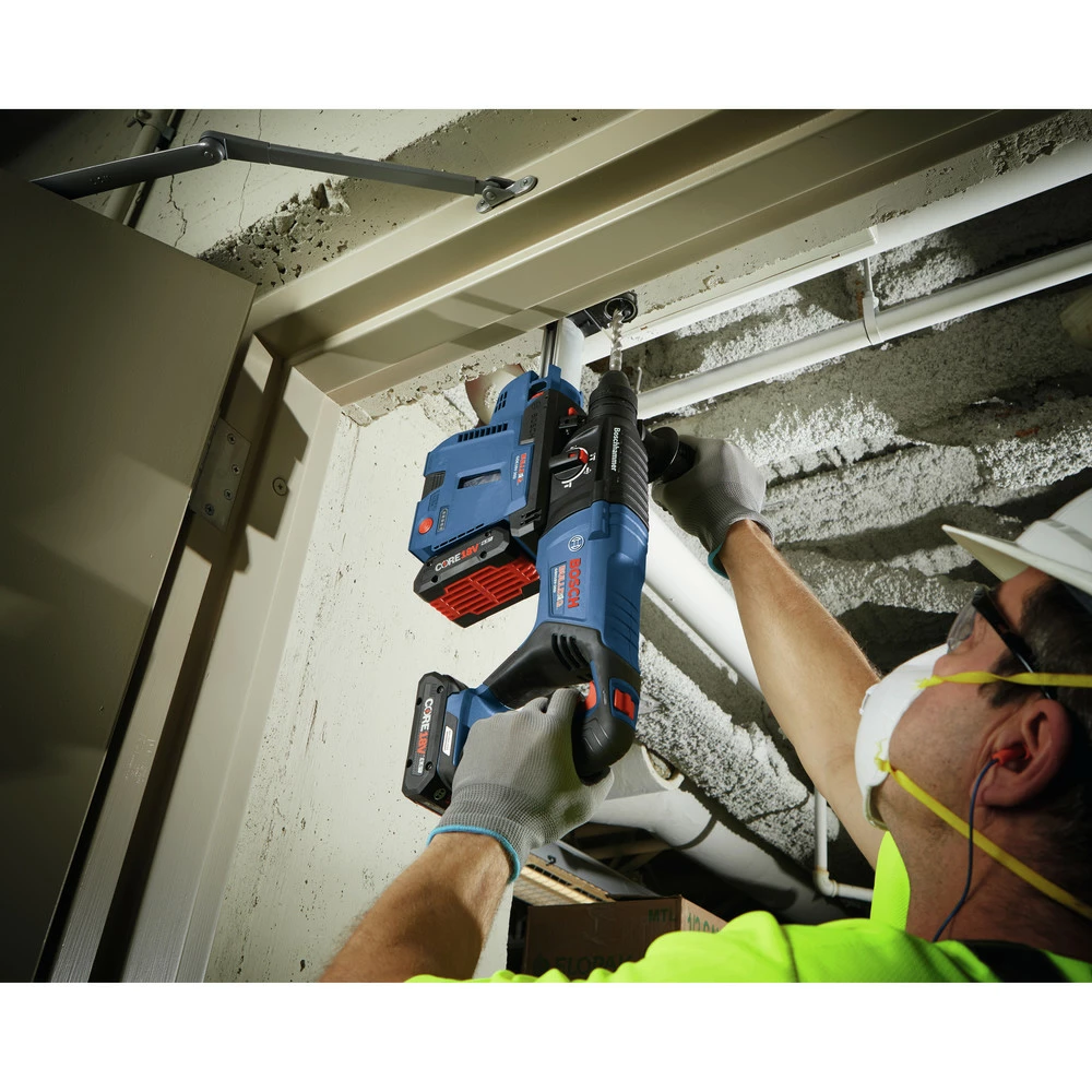 Factory Reconditioned Bosch GBH18V-26DK15-RT 18V EC Brushless Lithium-Ion SDS-Plus Bulldog 1 In. Cordless Rotary Hammer Kit (4 Ah) 9 Factory Reconditioned Bosch GBH18V-26DK15-RT 18V EC Brushless Lithium-Ion SDS-Plus Bulldog 1 In. Cordless Rotary Hammer Kit (4 Ah) - Image 9