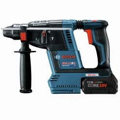Factory Reconditioned Bosch GBH18V-26K24A-RT Bulldog 18V Brushless Lithium-Ion 1 In. Cordless SDS-Plus Rotary Hammer Kit With 2 Batteries (8 Ah) 11 Factory Reconditioned Bosch GBH18V-26K24A-RT Bulldog 18V Brushless Lithium-Ion 1 In. Cordless SDS-Plus Rotary Hammer Kit With 2 Batteries (8 Ah) -Bosch Sales Shop bshrgbh18v 26k24a rt b