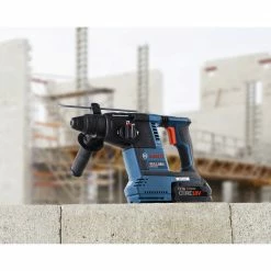 Factory Reconditioned Bosch GBH18V-26K24A-RT Bulldog 18V Brushless Lithium-Ion 1 In. Cordless SDS-Plus Rotary Hammer Kit With 2 Batteries (8 Ah) 13 Factory Reconditioned Bosch GBH18V-26K24A-RT Bulldog 18V Brushless Lithium-Ion 1 In. Cordless SDS-Plus Rotary Hammer Kit With 2 Batteries (8 Ah) -Bosch Sales Shop bshrgbh18v 26k24a rt d