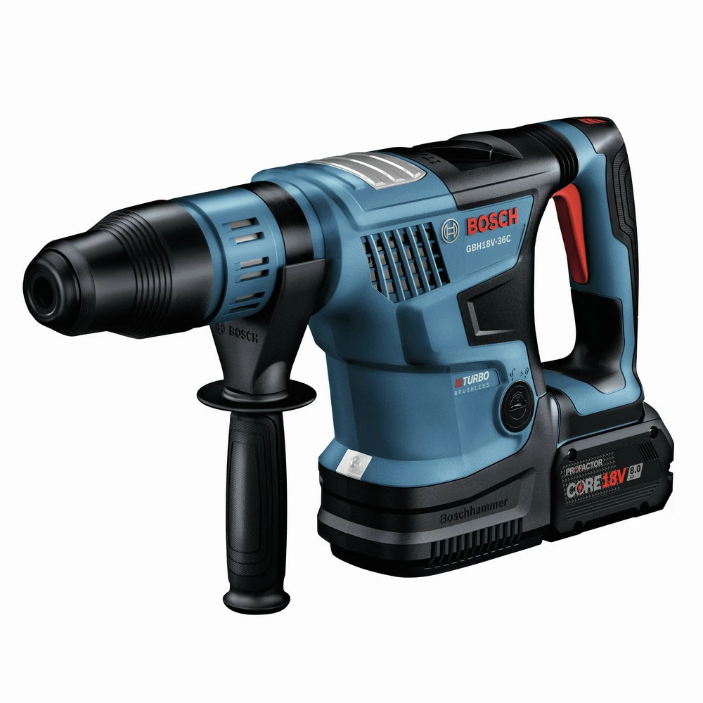 Factory Reconditioned Bosch GBH18V-36CK24-RT PROFACTOR 18V Brushless Lithium-Ion 1-9/16 In. Cordless SDS-max Rotary Hammer Kit With BiTurbo Technology And (2) 8 Ah Batteries 2 Factory Reconditioned Bosch GBH18V-36CK24-RT PROFACTOR 18V Brushless Lithium-Ion 1-9/16 In. Cordless SDS-max Rotary Hammer Kit With BiTurbo Technology And (2) 8 Ah Batteries - Image 2
