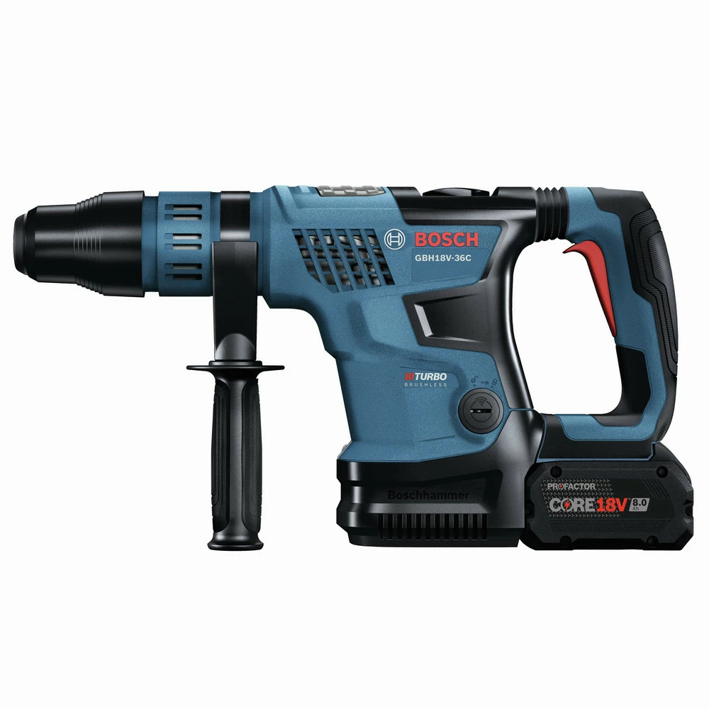 Factory Reconditioned Bosch GBH18V-36CK24-RT PROFACTOR 18V Brushless Lithium-Ion 1-9/16 In. Cordless SDS-max Rotary Hammer Kit With BiTurbo Technology And (2) 8 Ah Batteries 3 Factory Reconditioned Bosch GBH18V-36CK24-RT PROFACTOR 18V Brushless Lithium-Ion 1-9/16 In. Cordless SDS-max Rotary Hammer Kit With BiTurbo Technology And (2) 8 Ah Batteries - Image 3