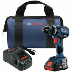 Factory Reconditioned Bosch GSB18V-535CB15-RT 18V Lithium-Ion Brushless 1/2 In. Cordless Hammer Drill Driver Kit (4 Ah)