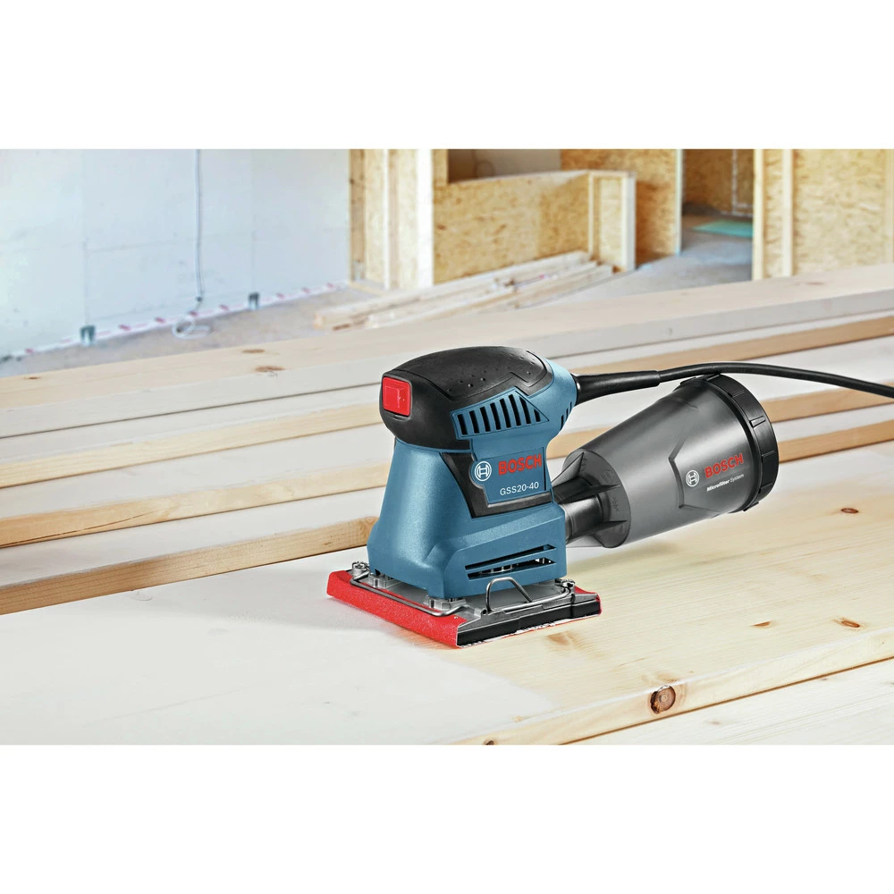 Factory Reconditioned Bosch GSS20-40-RT 2.0 Amp 1/4-Sheet Orbital Finishing Sander 4 Factory Reconditioned Bosch GSS20-40-RT 2.0 Amp 1/4-Sheet Orbital Finishing Sander - Image 4