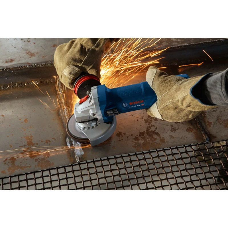 Factory Reconditioned Bosch GWS10-45E-RT 120V 10 Amp Ergonomic 4-1/2 In. Angle Grinder 6 Factory Reconditioned Bosch GWS10-45E-RT 120V 10 Amp Ergonomic 4-1/2 In. Angle Grinder - Image 6