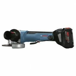 Factory Reconditioned Bosch GWX18V-50PCB14-RT 18V X-LOCK Brushless Lithium-Ion 4-1/2 - 5 In. Cordless Angle Grinder Kit (8 Ah) -Bosch Sales Shop bshrgwx18v 50pcb14 rt b