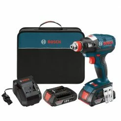 Factory Reconditioned Bosch IDH182-02-RT 18V Cordless Lithium-Ion Brushless Socket Ready Impact Driver Kit With Soft Case