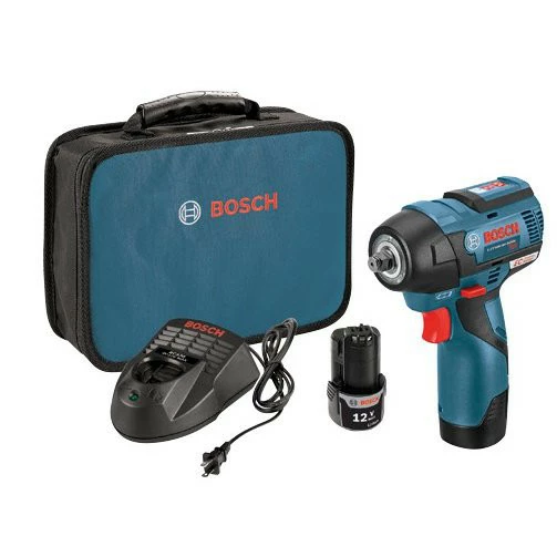 Factory Reconditioned Bosch PS82-02-RT 12V MAX 2.0 Ah Cordless Lithium-Ion EC Brushless 3/8 In. Impact Wrench Kit 1 Factory Reconditioned Bosch PS82-02-RT 12V MAX 2.0 Ah Cordless Lithium-Ion EC Brushless 3/8 In. Impact Wrench Kit